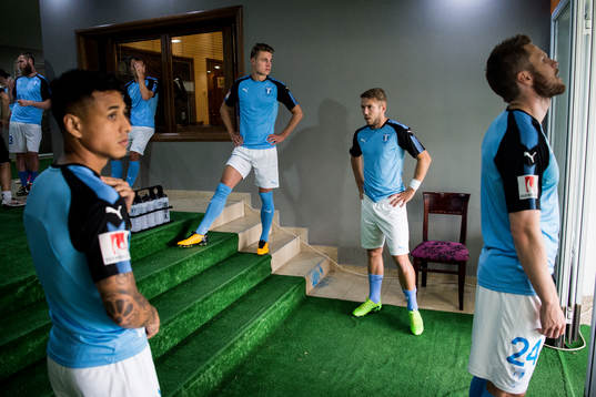 Malmö FFs Yoshimar Yotún, Franz Brorsson, Anton