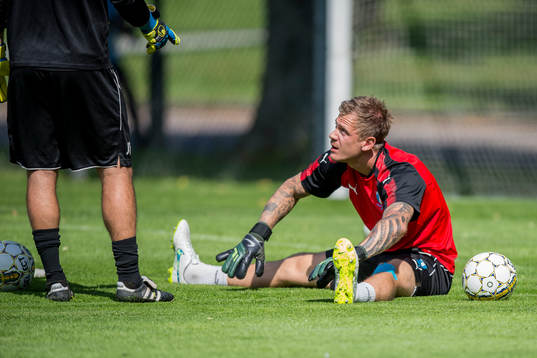 Malmö FFs målvakt Johan Dahlin