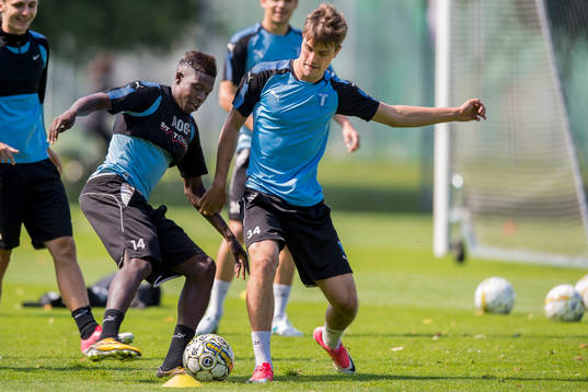 Malmö FFs Pa Konate och Pavle Vagic