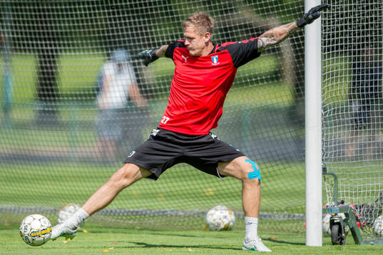 Malmö FFs målvakt Johan Dahlin