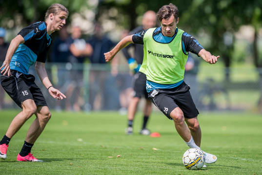 Malmö FFs Pawel Cibicki och Andreas Vindheim