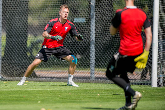 Malmö FFs målvakt Johan Dahlin