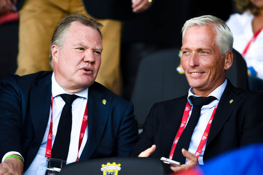 Fotbollsförbundets ordförande Karl-Erik Nilsson och