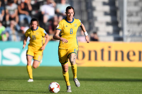 Sveriges Lotta Schelin  i matchen mellan Sverige och