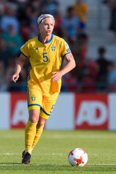 Sveriges Nilla Fischer i matchen mellan Sverige och Ryssland