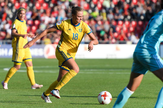 Sveriges Fridolina Rolfö i matchen mellan Sverige och