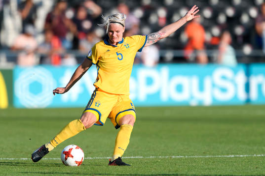Sveriges Nilla Fischer i matchen mellan Sverige och Ryssland