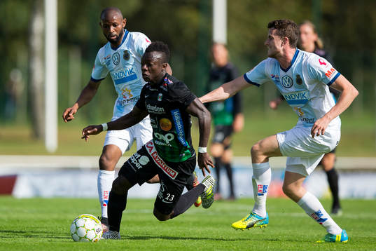 Varbergs Thomas Boakye mot Gefles Jesper Björkman