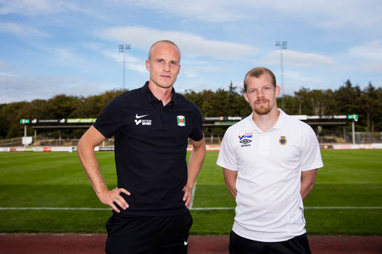 Varbergs Pär Asp och Gefles Jonas Lantto tillsammans
