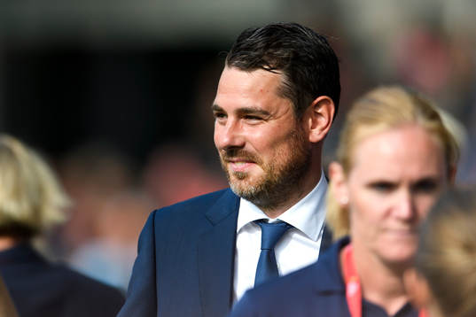 Islands förbundskapten Freyr Alexandersson i matchen