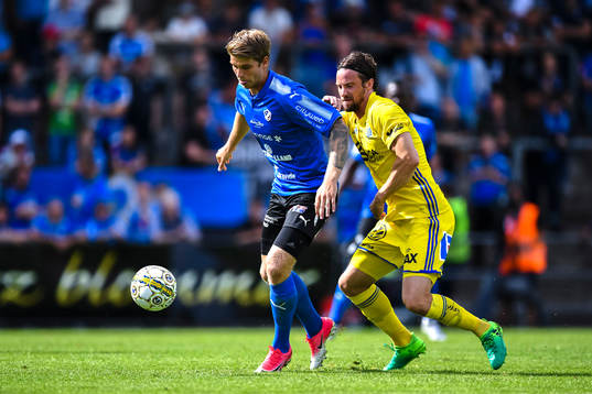 Halmstads Marcus Mathisen och Sundsvalls Linus Hallenius
