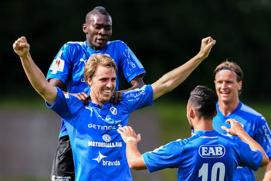 Halmstads Johan Oremo jublar