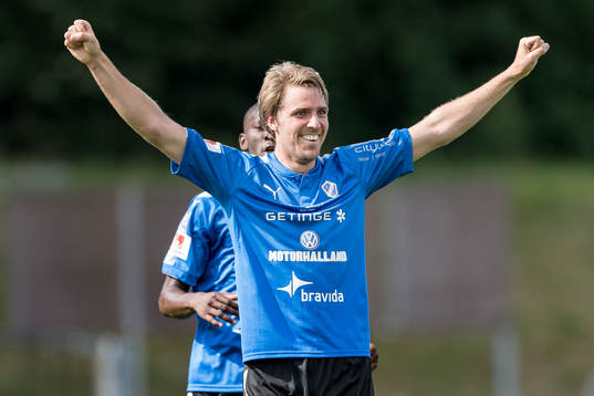 Halmstads Johan Oremo jublar