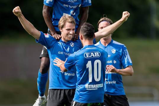 Halmstads Johan Oremo jublar