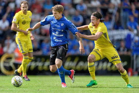 uHalmstads Marcus Mathisen och Sundsvalls Linus Hallenius