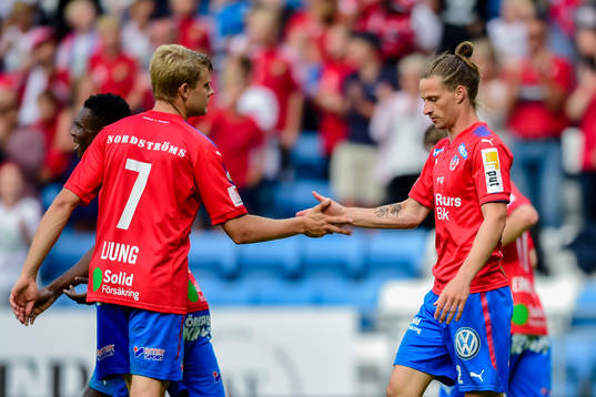 Helsingborgs Jesper Lange jublar