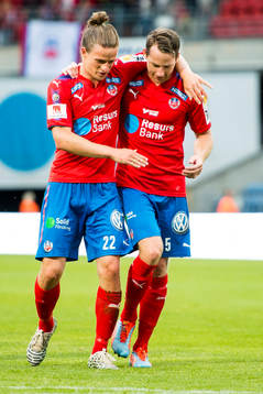 Helsingborgs Jesper Lange och Johan Persson