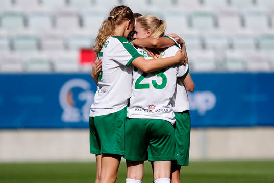 Hammarbys Ida Nyberg, Ide Egegaerd och Kim Vulic deppar