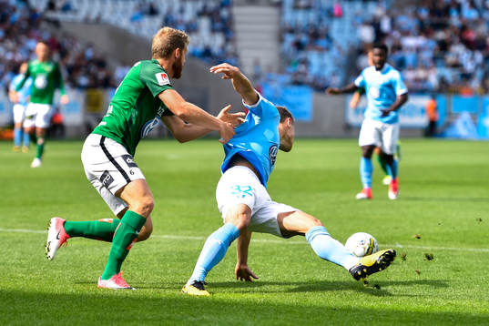 Jönköpings Stefan Karlsson och Malmö FFs Mattias Svanberg