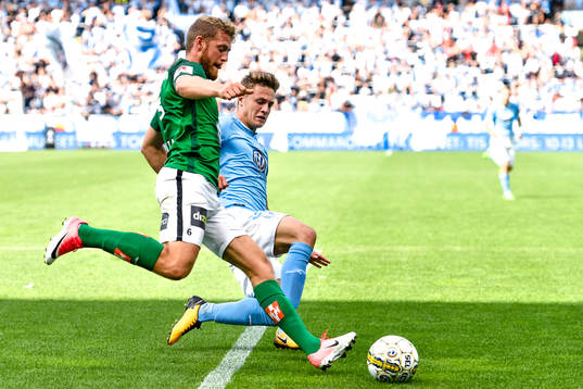 Jönköpings André Calisir och Malmö FFs Mattias Svanberg
