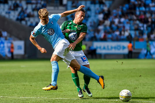 Malmö FFs Mattias Svanberg och Jönköpings Stian