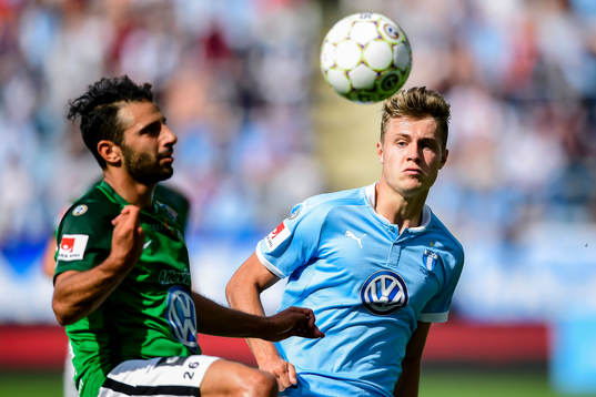 Jönköpings André Calisir och Malmö FFs Mattias Svanberg