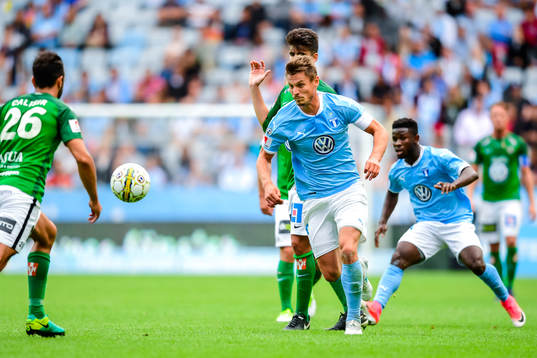 Malmö FFs Markus Rosenberg och Jönköpings André Calisir