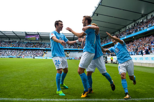 Malmö FFs Magnus Wolff Eikrem jublar