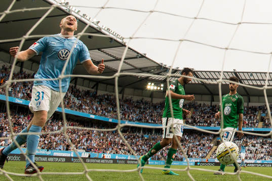 Malmö FFs Franz Brorsson jublar