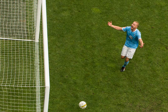 Malmö FFs Franz Brorsson jublar