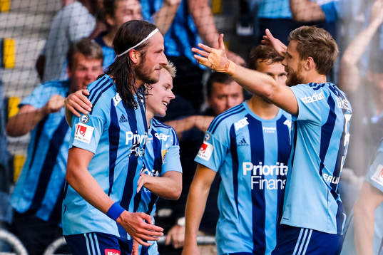 Djurgårdens Jonas Olsson jublar