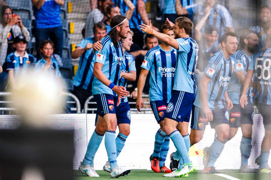 Djurgårdens Jonas Olsson jublar