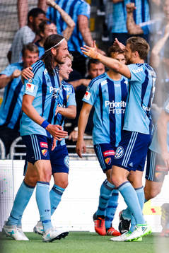 Djurgårdens Jonas Olsson jublar
