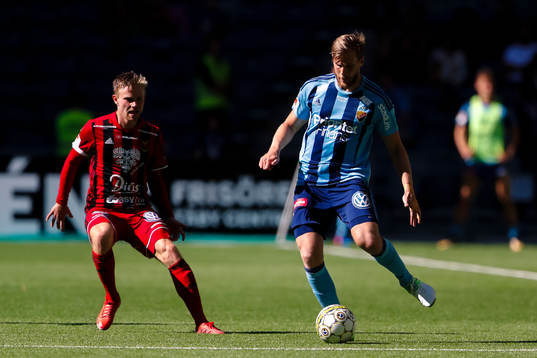 Östersunds Dennis Widgren och Djurgårdens Niklas