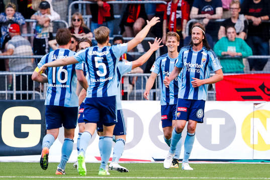 Djurgårdens Jonas Olsson jublar