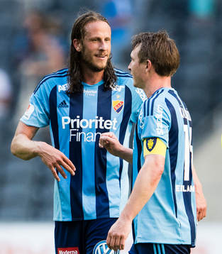 Djurgårdens Jonas Olsson jublar