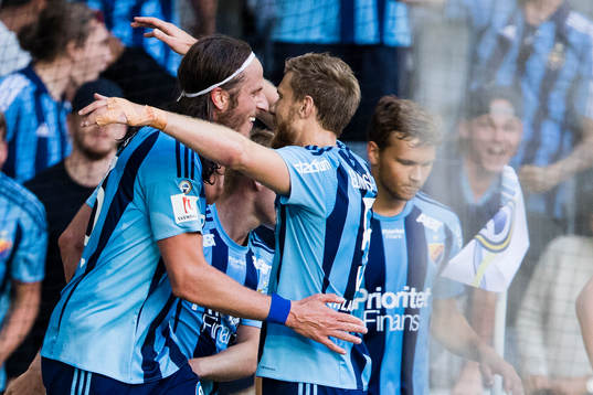 Djurgårdens Jonas Olsson jublar