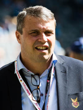 Östersunds ordförande Daniel Kindberg innan