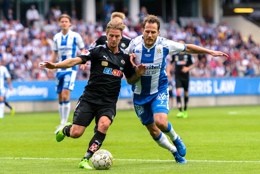 Örebros Martin Lorentzson och IFK Göteborgs Tobias Hysén