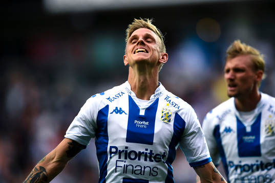 IIFK Göteborgs Sören Rieks jublar