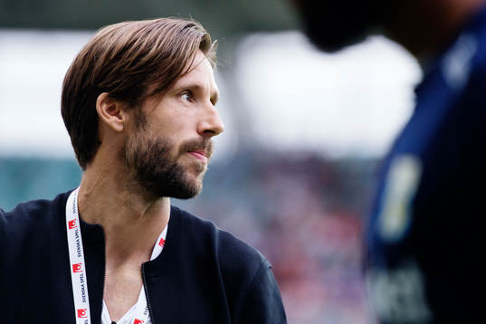 IFK Göteborgs Mattias Bjärsmyr då han avtackas