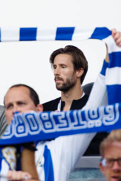 IFK Göteborgs Mattias Bjärsmyr på läktaren