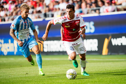Kalmars Erton Fejzullahu och AFC Eskilstunas Daniel