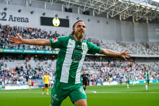 Hammarbys Björn Paulsen jublar