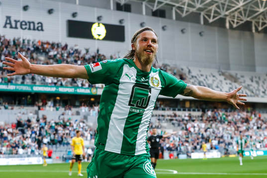 Hammarbys Björn Paulsen jublar