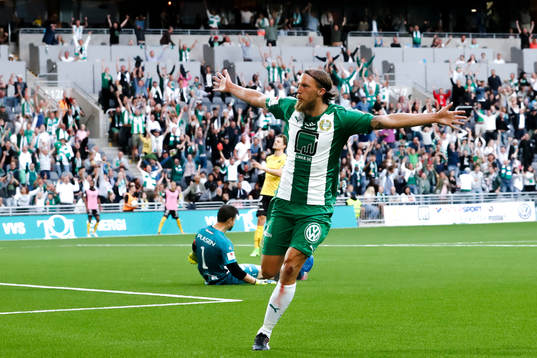 Hammarbys Björn Paulsen jublar