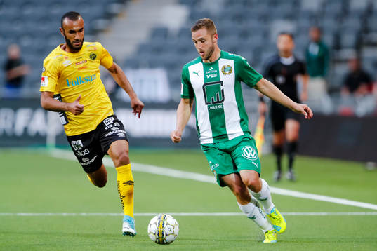 Elfsborgs Issam Jebali  och Hammarbys Mats Solheim