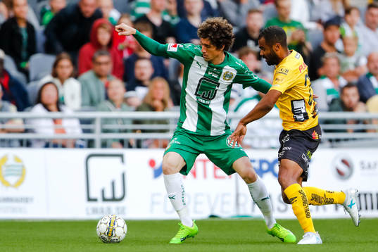 Hammarbys Romulo Cabral Pereira Pinto och Elfsborgs Adam