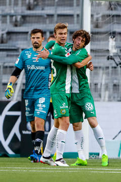 Hammarbys Marcus Degerlund och Romulo Cabral Pereira Pinto