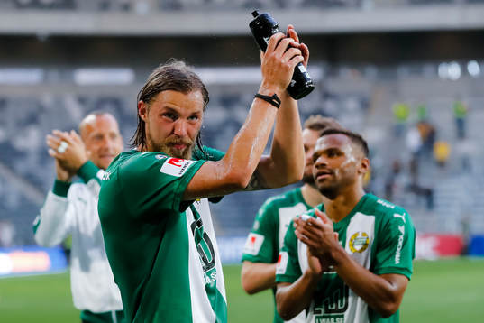 Hammarbys Björn Paulsen jublar